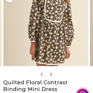 Pilgrim Cottage Floral Midi Dress with Cream Accents